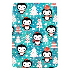 Blue Penguin Pattern Christmas Removable Flap Cover (s) by uniart180623