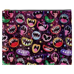 Funny Monster Mouths Cosmetic Bag (xxxl) by uniart180623