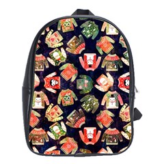 Ugly Christmas School Bag (large) by uniart180623