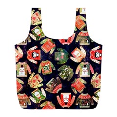 Ugly Christmas Full Print Recycle Bag (l) by uniart180623