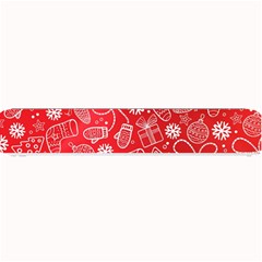 Christmas Pattern Red Small Bar Mat by uniart180623