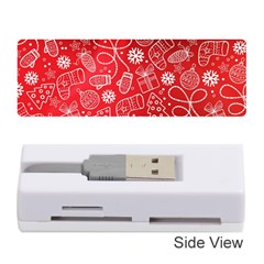 Christmas Pattern Red Memory Card Reader (stick)