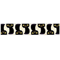 Black Cats And Dots Koteto Cat Pattern Kitty Large Premium Plush Fleece Scarf  by uniart180623