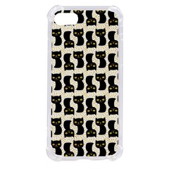 Black Cats And Dots Koteto Cat Pattern Kitty Iphone Se by uniart180623