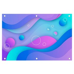 Colorful Blue Purple Wave Banner And Sign 6  X 4  by uniart180623