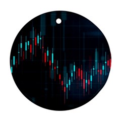 Flag Patterns On Forex Charts Ornament (Round)