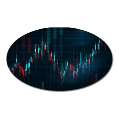 Flag Patterns On Forex Charts Oval Magnet by uniart180623