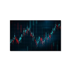 Flag Patterns On Forex Charts Sticker Rectangular (100 pack)