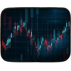 Flag Patterns On Forex Charts Fleece Blanket (Mini)