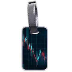 Flag Patterns On Forex Charts Luggage Tag (two Sides) by uniart180623
