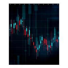 Flag Patterns On Forex Charts Shower Curtain 60  x 72  (Medium) 