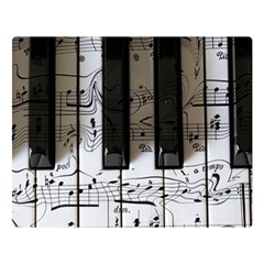 Music Piano Instrument Sheet Premium Plush Fleece Blanket (large)