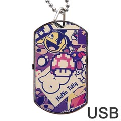 Retro Cartoon Titty Parody Dog Tag Usb Flash (one Side) by uniart180623