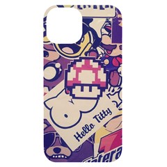 Retro Cartoon Titty Parody Iphone 14 Black Uv Print Case by uniart180623