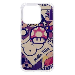 Retro Cartoon Titty Parody Iphone 14 Pro Tpu Uv Print Case by uniart180623