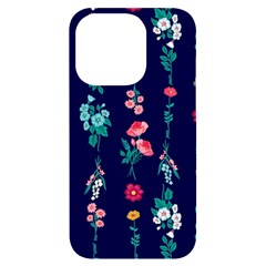 Flowers Pattern Bouquets Colorful Iphone 14 Pro Black Uv Print Case by uniart180623