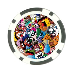 Cartoon Explosion Cartoon Characters Funny Poker Chip Card Guard by uniart180623