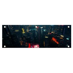 Cityscape Digital Art Banner and Sign 6  x 2 