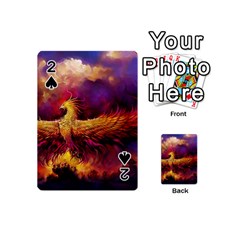 Phoenix Bird Playing Cards 54 Designs (mini) by uniart180623