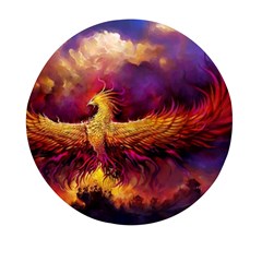 Phoenix Bird Mini Round Pill Box (pack Of 5)