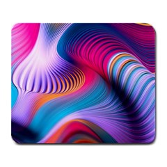 Colorful 3d Waves Creative Wave Waves Wavy Background Texture Large Mousepad by uniart180623