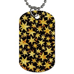 Shiny Glitter Stars Dog Tag (two Sides)