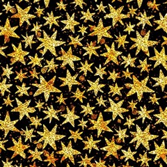 Shiny Glitter Stars Play Mat (square) by uniart180623