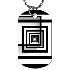 Squares Concept Design Raining Dog Tag (two Sides)