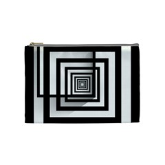 Squares Concept Design Raining Cosmetic Bag (medium)