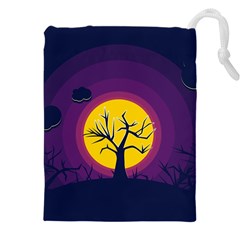 Empty Tree Leafless Stem Bare Branch Drawstring Pouch (4xl) by uniart180623