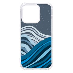 Waves Ink Abstract Texture Art Iphone 14 Pro Tpu Uv Print Case