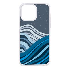 Waves Ink Abstract Texture Art Iphone 14 Pro Max Tpu Uv Print Case by uniart180623