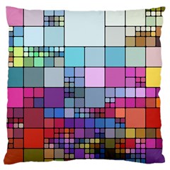 To Dye Abstract Visualization Large Premium Plush Fleece Cushion Case (two Sides) by uniart180623