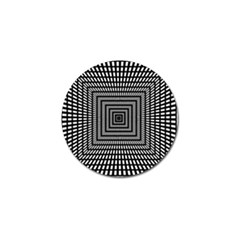 Focus Squares Optical Illusion Golf Ball Marker by uniart180623