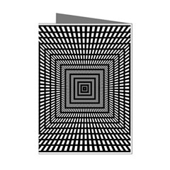Focus Squares Optical Illusion Mini Greeting Cards (pkg Of 8) by uniart180623