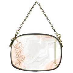 Leaves Marble Frame Background Chain Purse (two Sides) by uniart180623