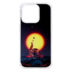 High Speed Waterdrop Drops Water Iphone 14 Pro Tpu Uv Print Case by uniart180623