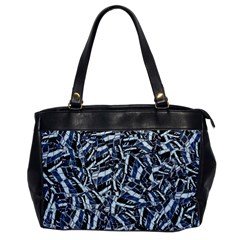 Cobalt Kaleidoscope Print Pattern Design Oversize Office Handbag by dflcprintsclothing