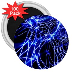 Lines Flash Light Mystical Fantasy 3  Magnets (100 Pack)