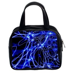 Lines Flash Light Mystical Fantasy Classic Handbag (two Sides)