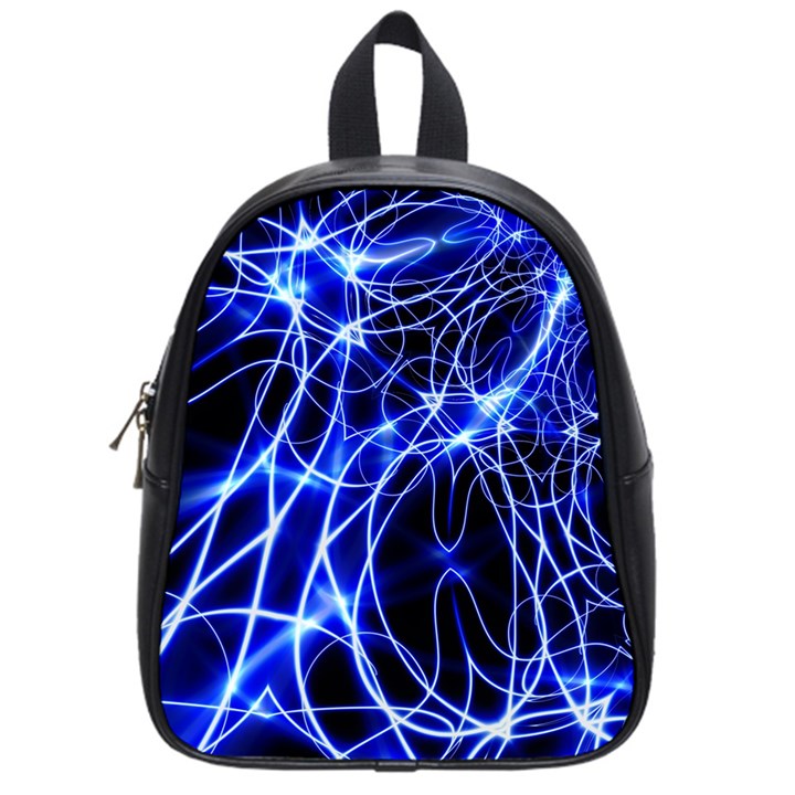 Lines Flash Light Mystical Fantasy School Bag (Small)