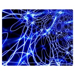 Lines Flash Light Mystical Fantasy Two Sides Premium Plush Fleece Blanket (medium) by Dutashop