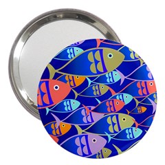 Sea Fish Illustrations 3  Handbag Mirrors