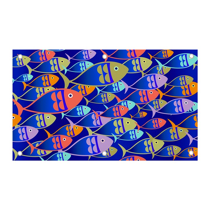 Sea Fish Illustrations Banner and Sign 5  x 3 