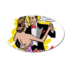 G Is For Gaslight Funny Dance1-01 Oval Magnet by shoopshirt