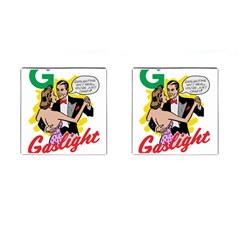 G Is For Gaslight Funny Dance1-01 Cufflinks (square) by shoopshirt