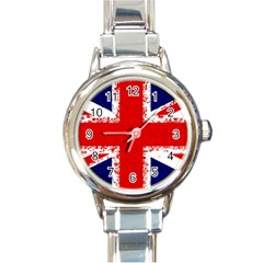 Union Jack London Flag Uk Round Italian Charm Watch by Celenk