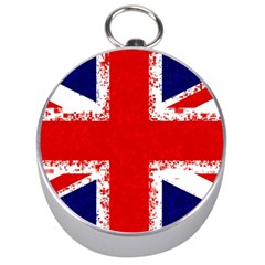 Union Jack London Flag Uk Silver Compasses by Celenk