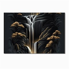 Waterfall Water Nature Springs Postcards 5  X 7  (pkg Of 10) by Simbadda