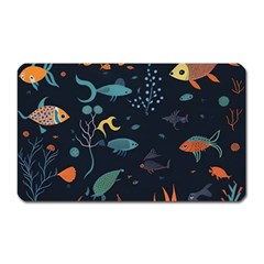 Underwater Ocean Animals Sea Magnet (rectangular) by Simbadda